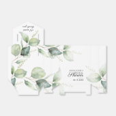 Eucalyptus Sweet Thank You Botanische Bruiloftsdou Bedankdoosjes (Uitgevouwen)