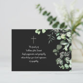 Eucalyptus Sympathie Hartelijk dank Bedankkaart (Staand voorkant)