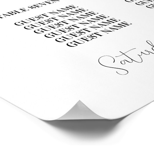 Eucalyptus Tabel 8 Zitplaatsen Trouwbladeren Eenvo Poster (Hoek)