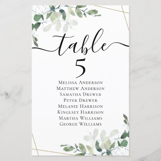 Eucalyptus Tabel Grafiek 5 (Achterkant)