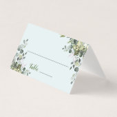 Eucalyptus Table Number en Name Place Cards Kaart (Voorkant)