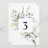 Eucalyptus Table Number Kaarten (Voorkant / Achterkant)