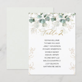 Eucalyptus Table Wedding Seating Chart Kaart