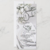 Eucalyptus tafel instelling repetitie diner kaart (Voorkant)