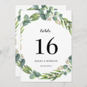 Eucalyptus tafelnummer (Voorkant / Achterkant)