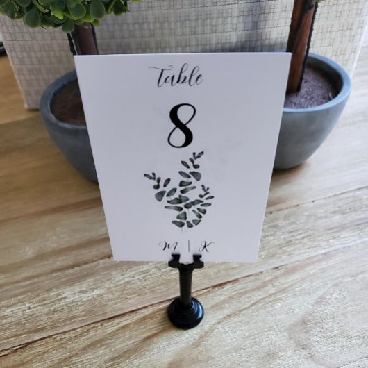 Eucalyptus Tafelnummer Kaart | Bruiloft