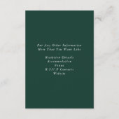 Eucalyptus tak bruiloft de details behuizing informatiekaartje (Achterkant)