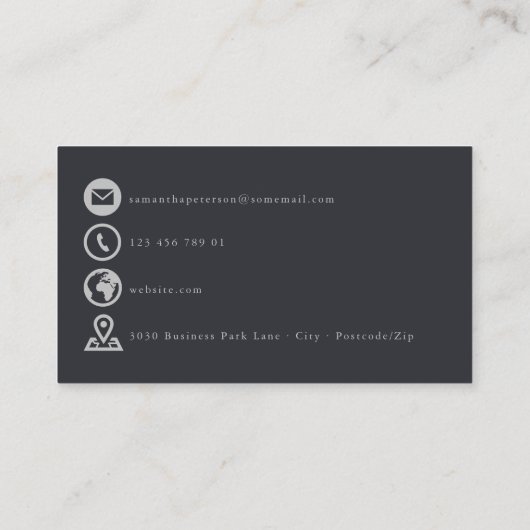 Eucalyptus tak donkergroen dank u kaart invoegen (Achterkant)