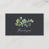 Eucalyptus tak donkergroen dank u kaart invoegen (Voorkant)