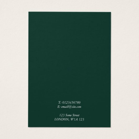 Eucalyptus tak groen blad oorbel display kaart (Achterkant)