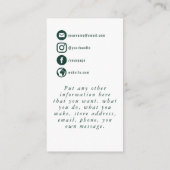 Eucalyptus tak groen dank u bijsluiter informatiekaartje (Achterkant)