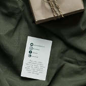 Eucalyptus tak groen dank u bijsluiter informatiekaartje