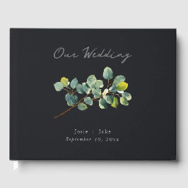 Eucalyptus tak huwelijksgastenboek gastenboek