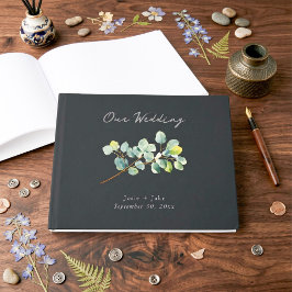 Eucalyptus tak huwelijksgastenboek gastenboek