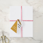 Eucalyptus tak met bladeren vallen bruiloft cadeaulabel (Met Touw)