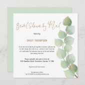 Eucalyptus Tak Script Bruiloft Feest per Post Kaart (Voorkant / Achterkant)