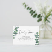 Eucalyptus tak - Showersieraden Informatiekaartje (Staand voorkant)