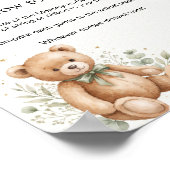 Eucalyptus Teddy Bear Raad de Buik Grootte Spel Bo Poster (Hoek)