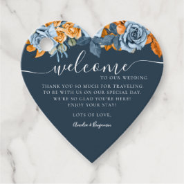 Eucalyptus Terracotta Blauwe Rust Welkom Bruiloft Bedankjes Labels