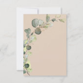 Eucalyptus Terracotta Bridal Brunch Douche Kaart (Achterkant)
