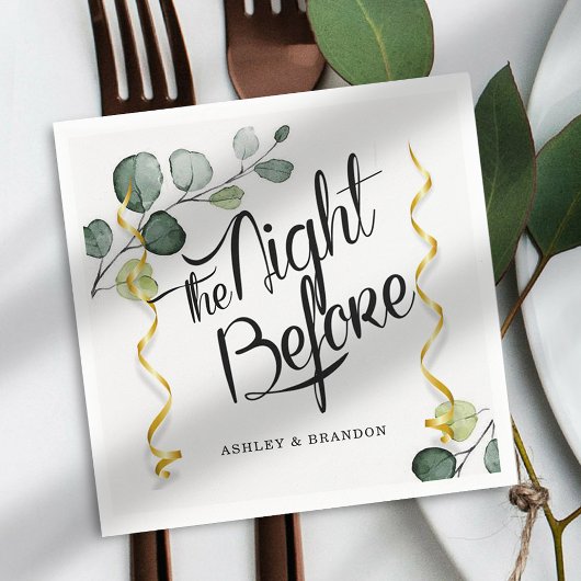 Eucalyptus The Night Before Napkins Servet