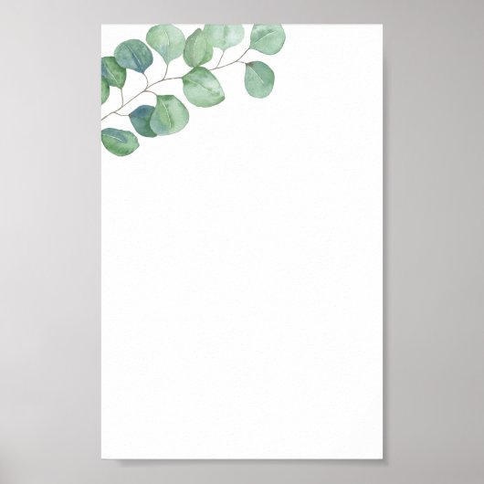 Eucalyptus thema poster (Voorkant)