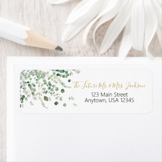 Eucalyptus Themed Return Address Labels (Insitu)