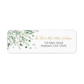 Eucalyptus Themed Return Address Labels (Voorkant)