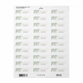 Eucalyptus Themed Return Address Labels (Full Sheet)
