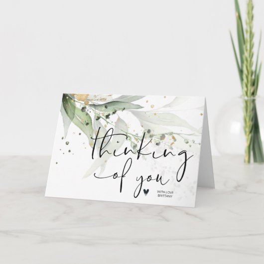 Eucalyptus Thinking of You Promotion Kaart (Voorkant)