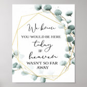 Eucalyptus Thleed Memory Sign | Heaven Wedding Poster (Voorkant)