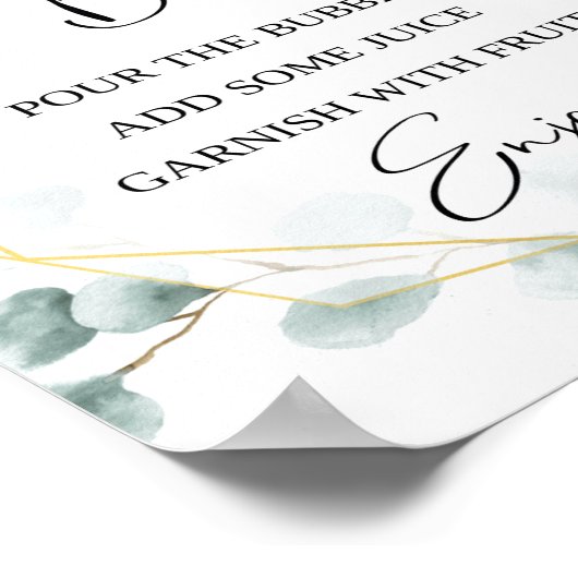 Eucalyptus Thleed Mimosa Bar Poster (Hoek)