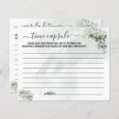 Eucalyptus Tijd capsule advies tweetalige kaart (Voorkant / Achterkant)