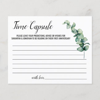 Eucalyptus Time Capsule Advice voor paren Kaart