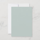 Eucalyptus | Traditioneel watermerk voor script RSVP Kaartje (Achterkant)