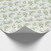Eucalyptus Tropische bladeren op marmerpatroon Cadeaupapier (Hoek)