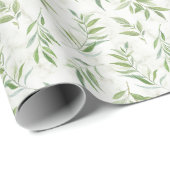Eucalyptus Tropische bladeren op marmerpatroon Cadeaupapier (Rol Hoek)