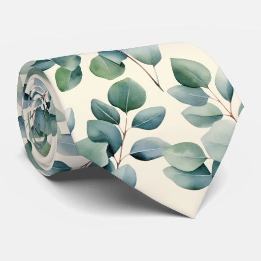 Eucalyptus Trouw Halsband Stropdas (Opgerold)