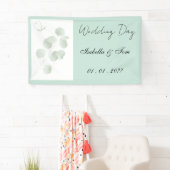 Eucalyptus Trouwbanner | Boho Trouwfeest Spandoek (Insitu)