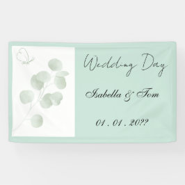 Eucalyptus Trouwbanner | Boho Trouwfeest Spandoek