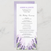 Eucalyptus Trouwceremonie Programma Bladgroen (Voorkant / Achterkant)