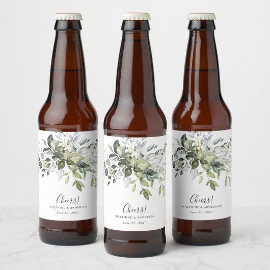 Eucalyptus Trouwfavoriet Bierfleslabels Bier Etiket (Flessen)