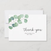 Eucalyptus - Trouwfeest bedankkaart Kaart (Voorkant)