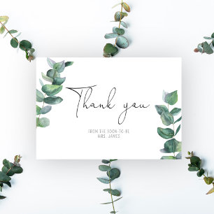 Eucalyptus - Trouwfeest bedankkaart Kaart