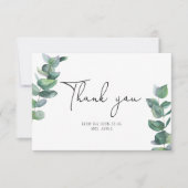 Eucalyptus - Trouwfeest bedankkaart Kaart (Voorkant)