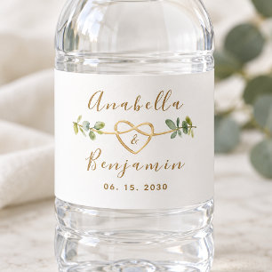 Eucalyptus Trouwfles Waterfles Label Etiket