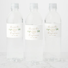 Eucalyptus Trouwfles Waterfles Label Etiket