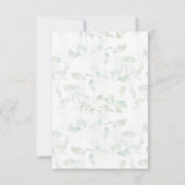 Eucalyptus trouwkaart details RSVP kaartje (Achterkant)