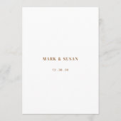 Eucalyptus Trouwkaart Kaart (Achterkant)