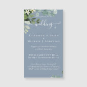 Eucalyptus Trouwkaart Waterverf Groene Uitnodiging (Voorkant)